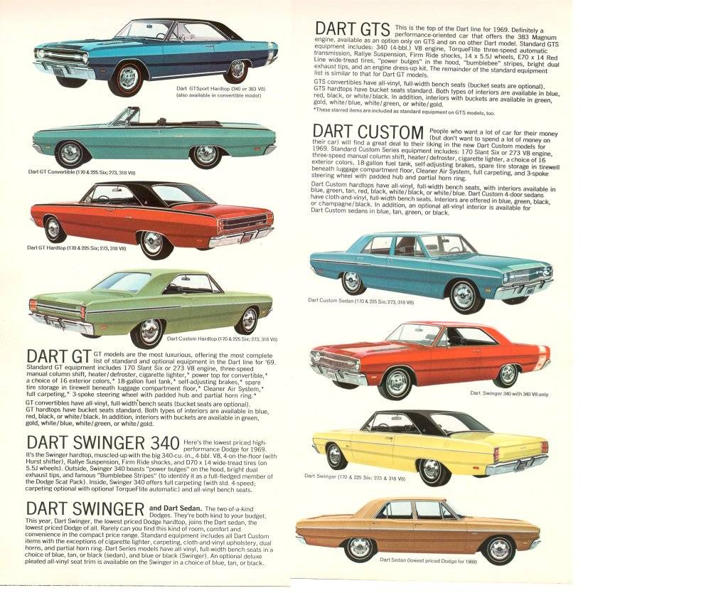1969 Dodge Dart Brochure Page 6